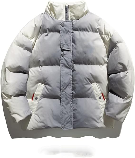 WPYYI Cotton-Padded Jacket Male Couple Loose Bread Warm Jacket Student Casual Cotton-Padded Jacket with Cotton