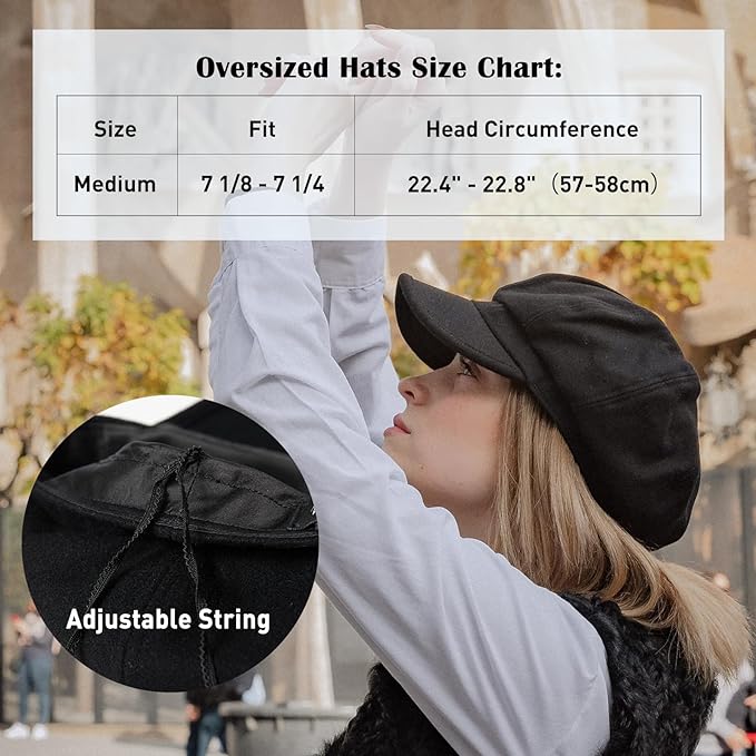 Comhats Womens Merino Fashion Newsboy Hats Wool Visor Beret Cabbie Cap Ladies