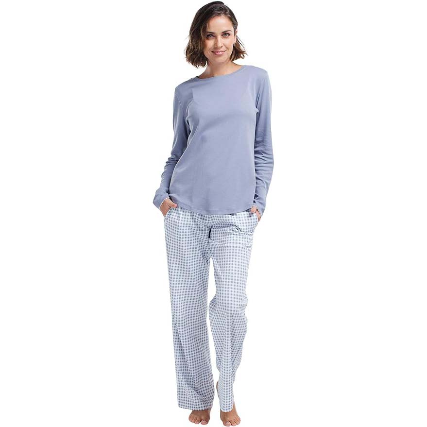 jijamas Incredibly Soft Pima Cotton Womens Pajamas Set - The Restful Night