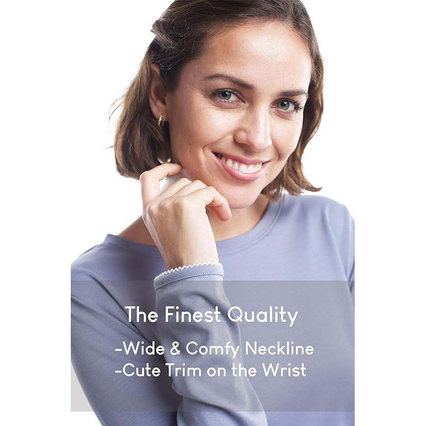 jijamas Incredibly Soft Pima Cotton Womens Pajamas Set - The Restful Night