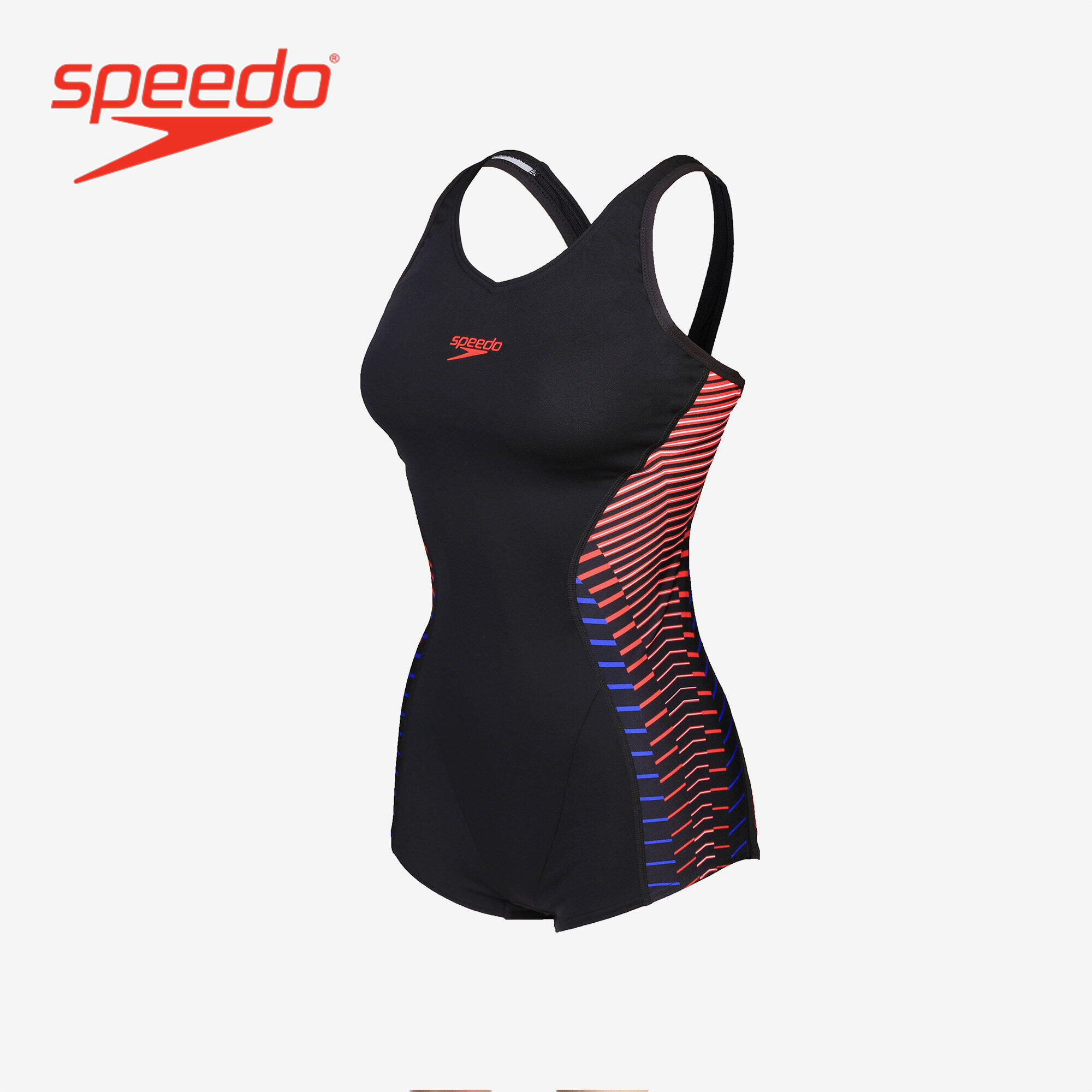 Speedo Women s Swimwear - Panel Extra Low Leg - Black - 8-1039714833