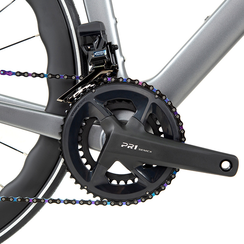 TWITTER 700X25C Carbon Road Bicycle Wireless Men's Hydraulic Disc Racing Bike With WheelTop EDS TX 24S Shifter 50mm Carbon Wheel