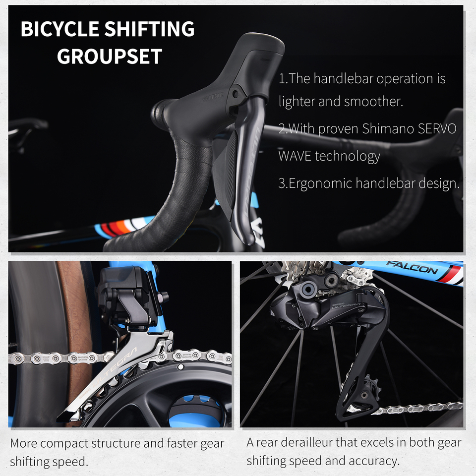 SAVA Racing Team Edition Full Carbon Road Bike CE UCI Certified Ultegra Di2 24Speed ​​Adult Racing Internal Cable Hydraulic