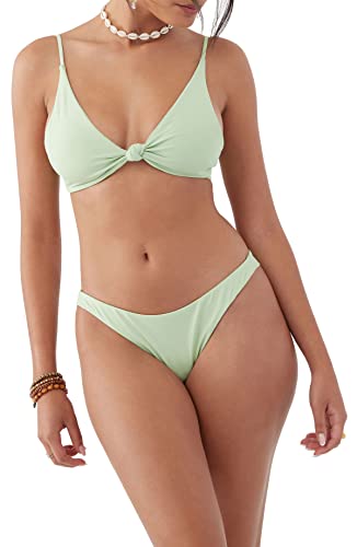 Hermosa Bikini Bottoms - Skimpy Coverage Women Bathing Suit Bottom with High Rise Fit