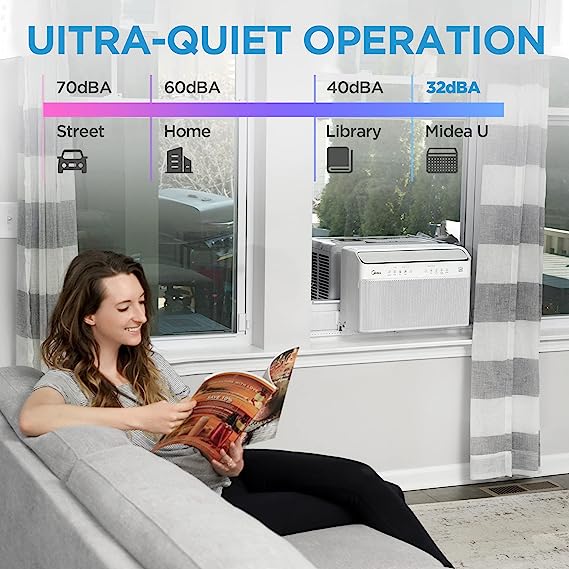 Midea 12,000 BTU U-Shaped Smart Inverter Window Air Conditioner