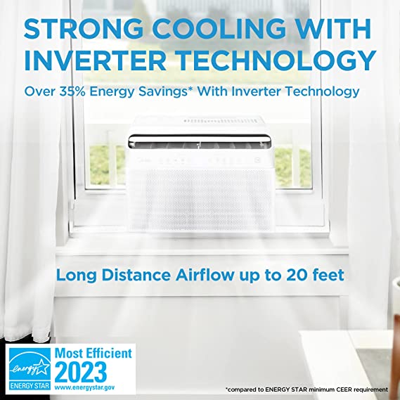 Midea 12,000 BTU U-Shaped Smart Inverter Window Air Conditioner