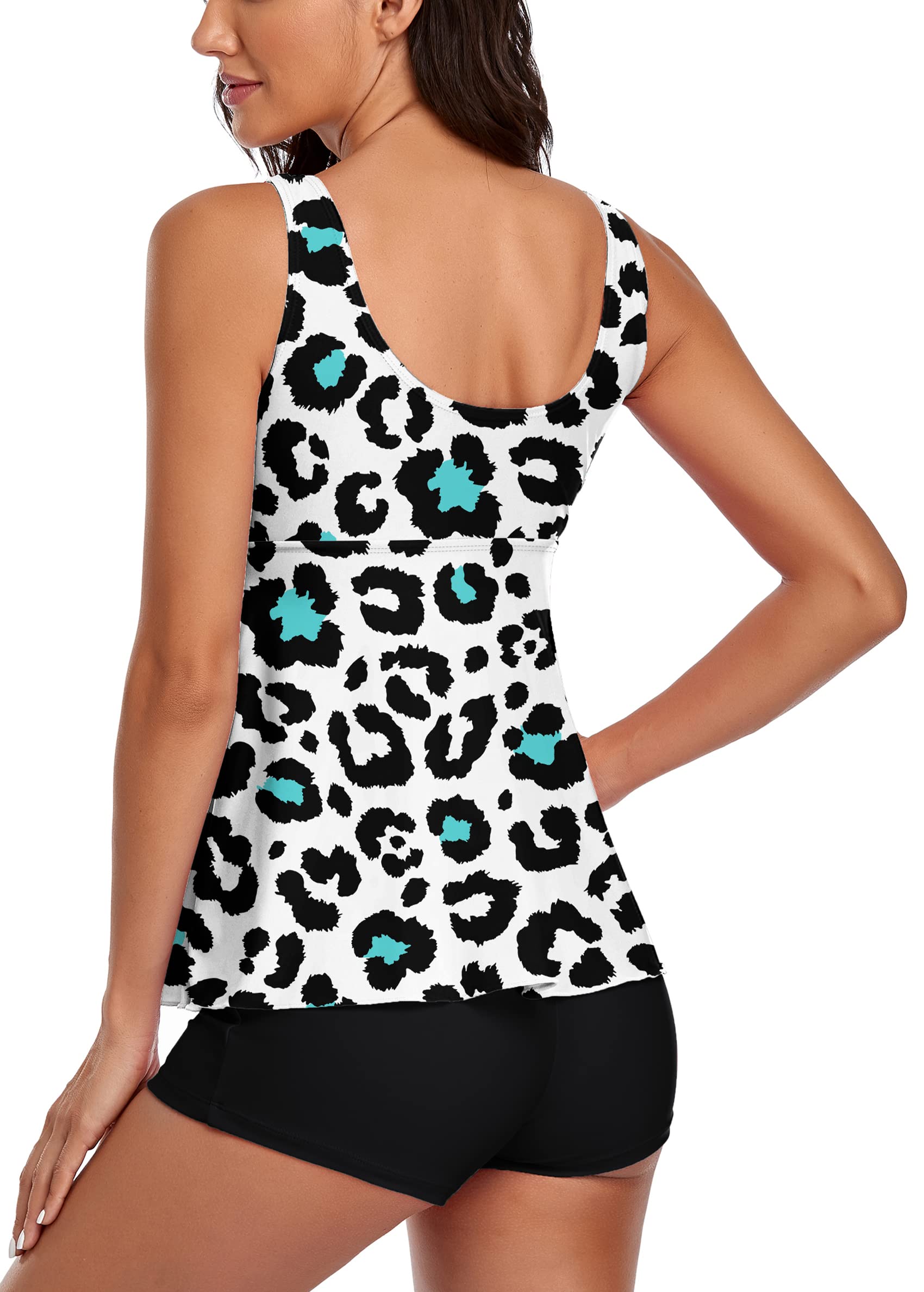 Tankini Swimsuits for Women Two Piece Bikini Tank Top